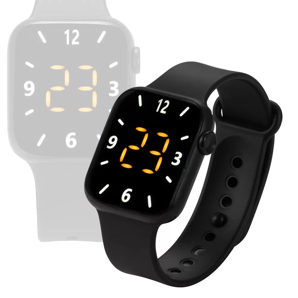 Generic LED Digital Silicone Band Sports Watch - image 2
