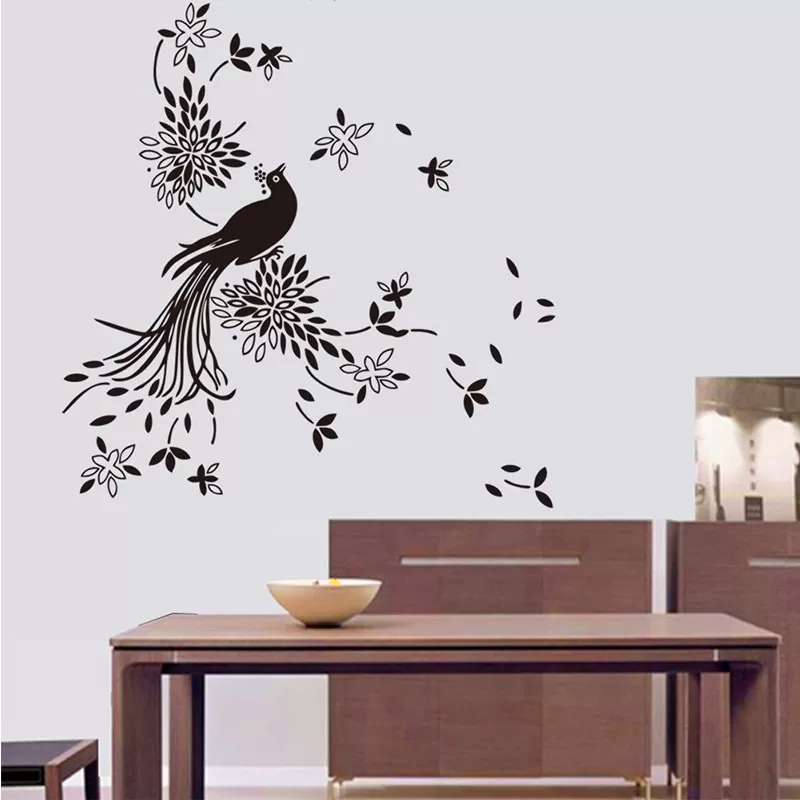 Phoenix Black Bird Love Nature Wall Decor - image 4