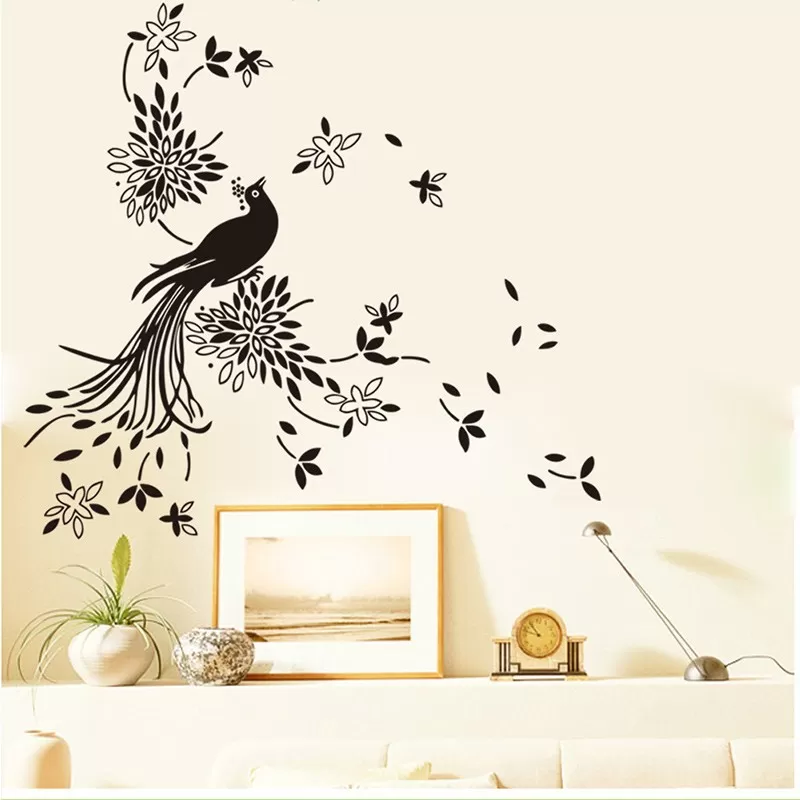 Phoenix Black Bird Love Nature Wall Decor - image 5