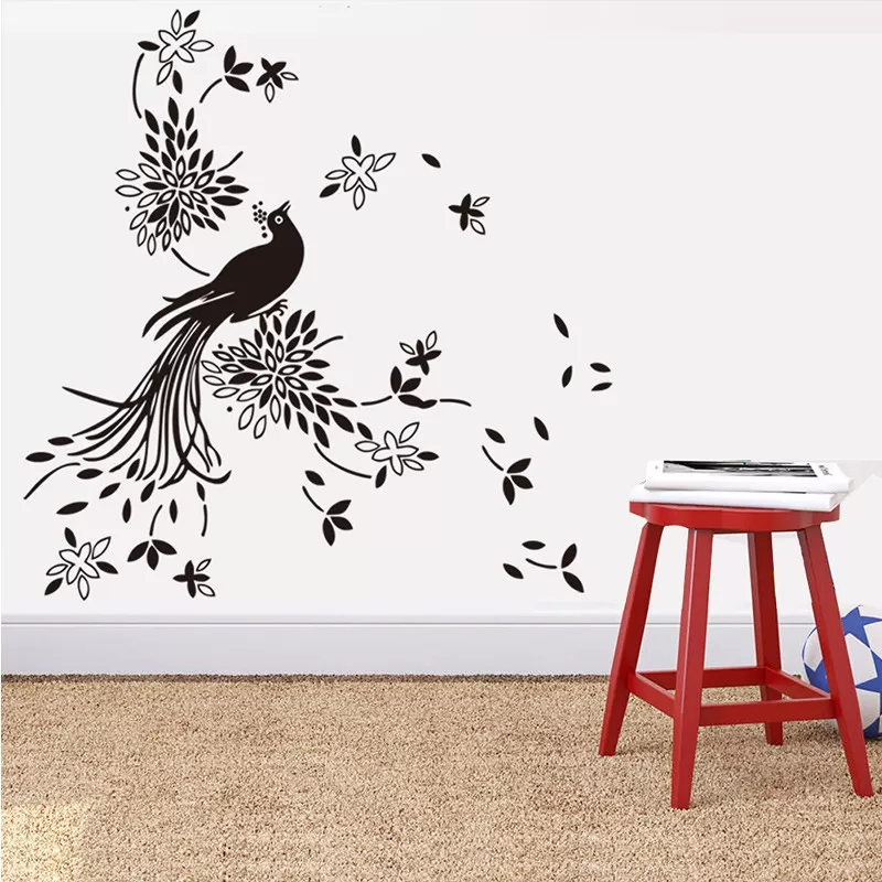 Phoenix Black Bird Love Nature Wall Decor - image 7