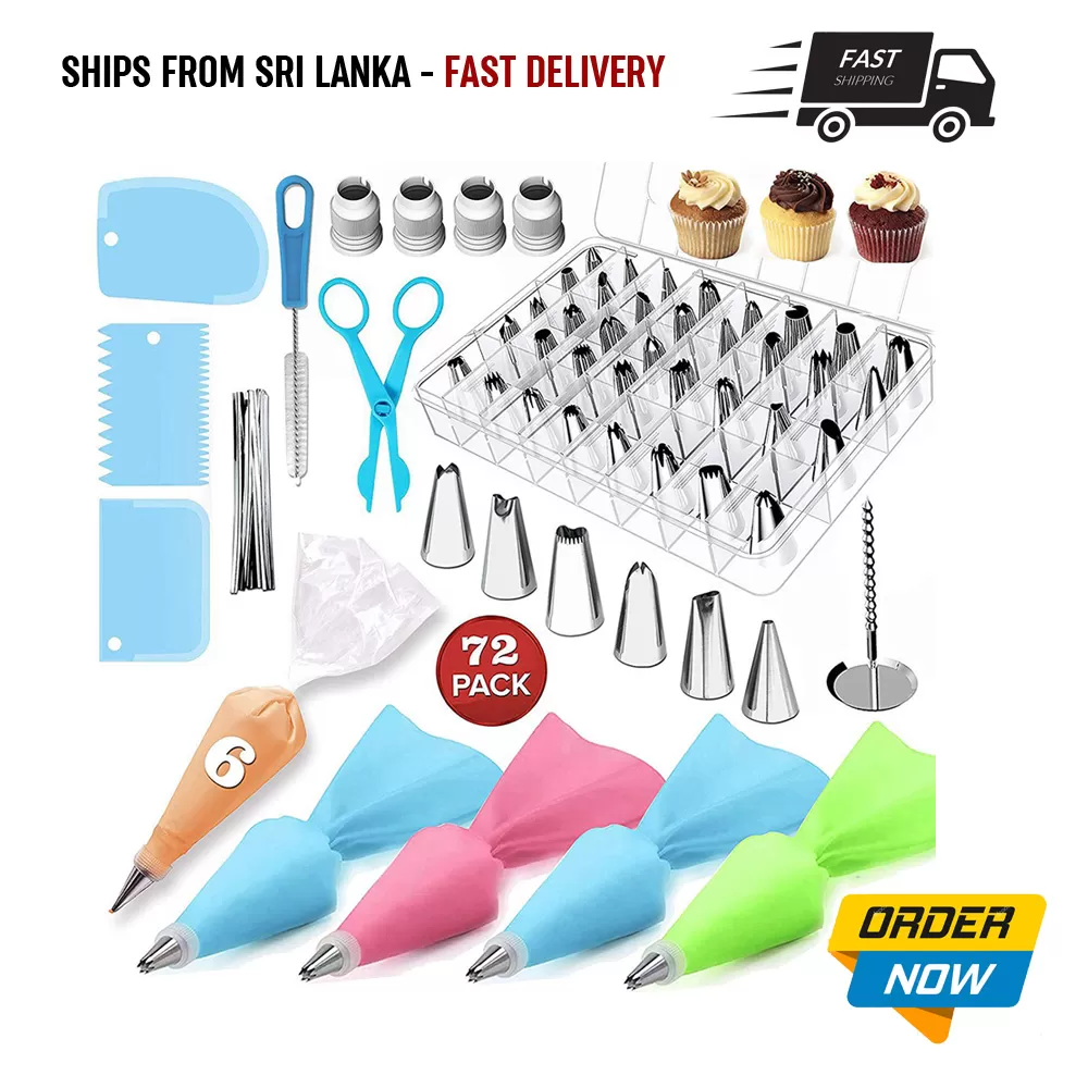 Generic 72-Piece Cake Decorating Kit Supplies Set