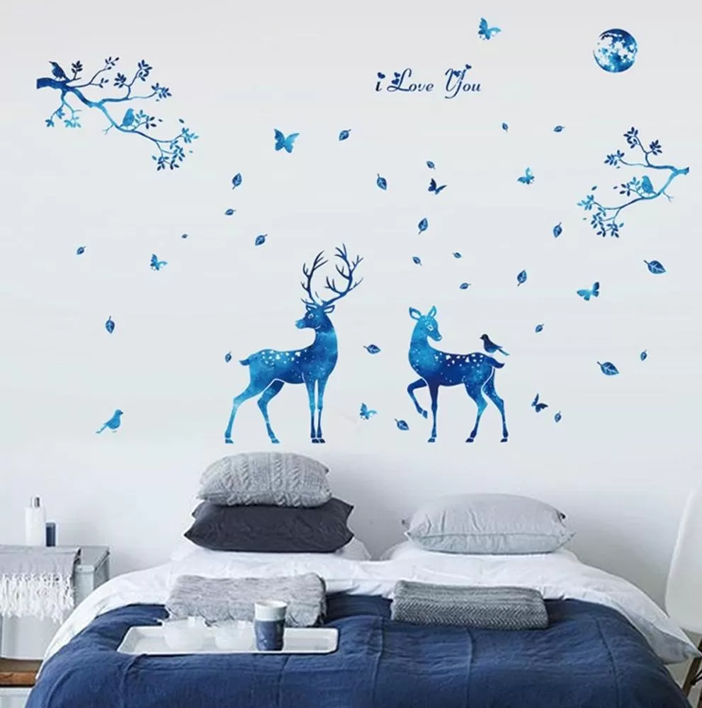 Generic Deer Butterfly Sticker Wall Decor - image 2