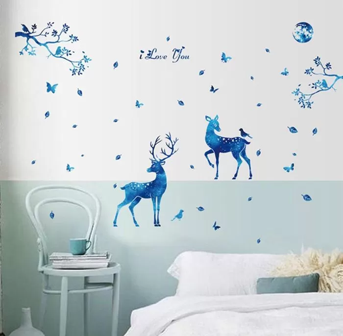 Generic Deer Butterfly Sticker Wall Decor - image 3