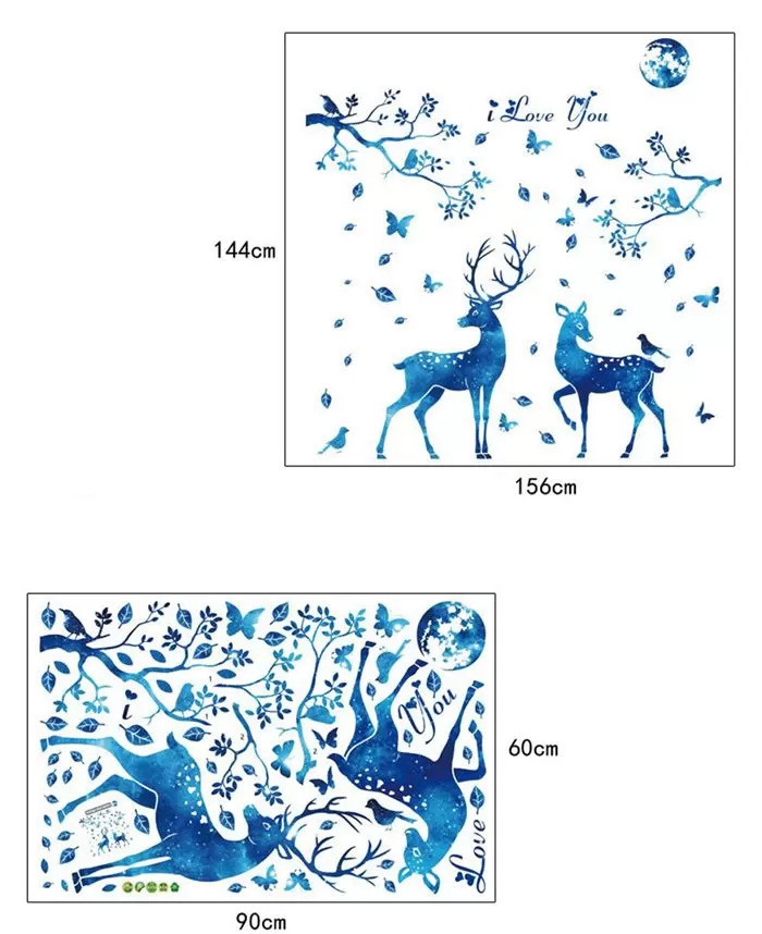 Generic Deer Butterfly Sticker Wall Decor - image 6