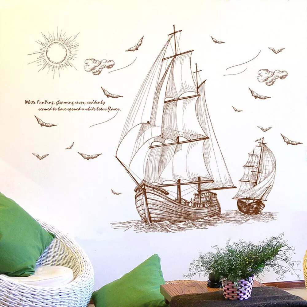 Generic Sailing Ship Deep Sea Classic Wall Decor - image 2