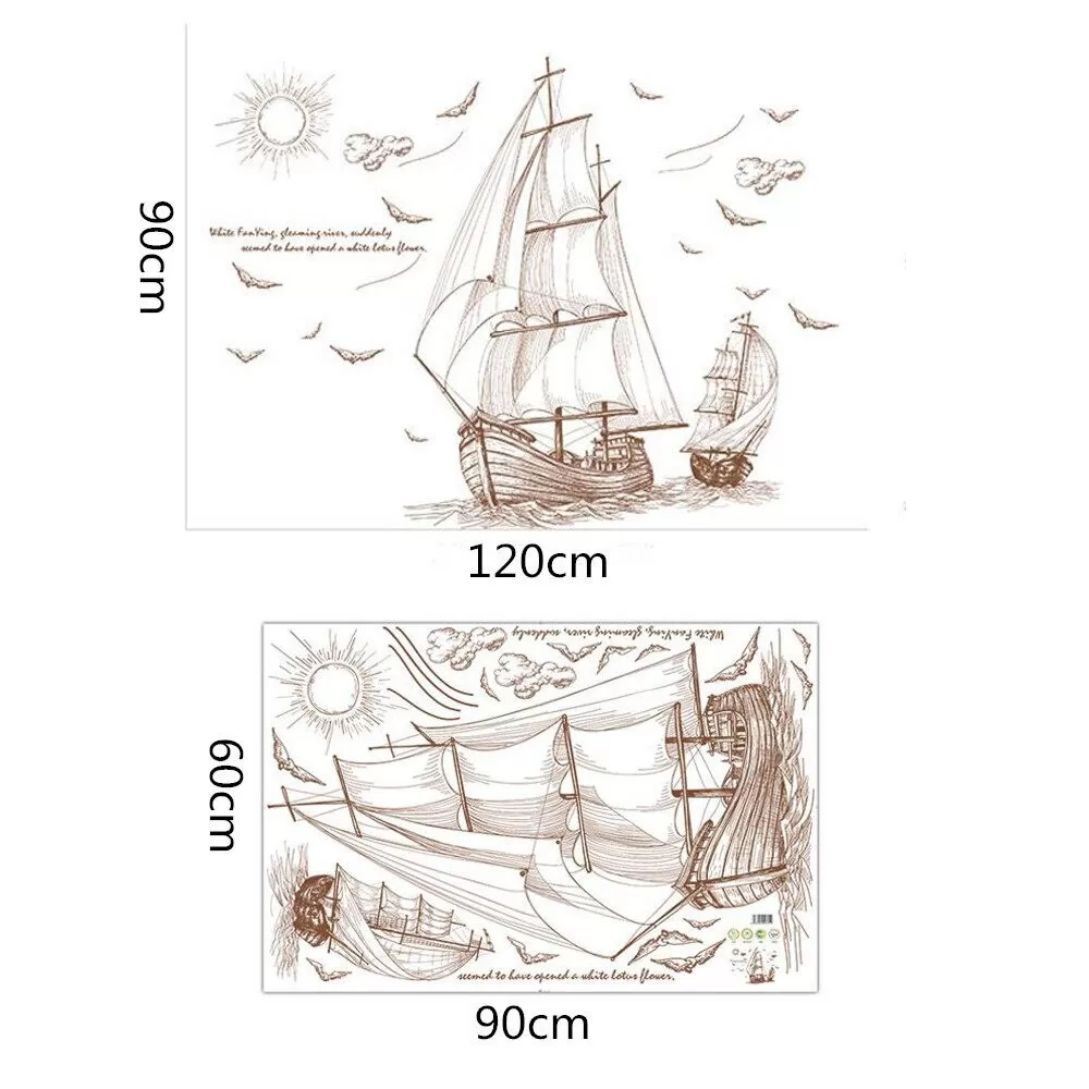 Generic Sailing Ship Deep Sea Classic Wall Decor - image 4