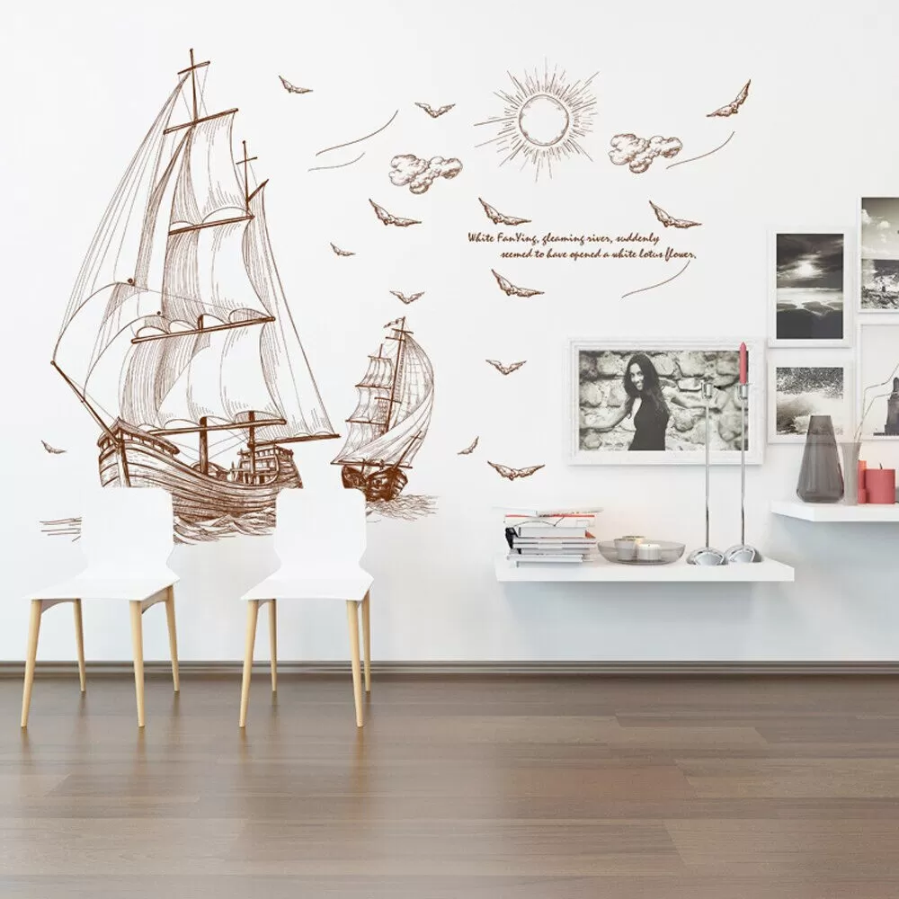 Generic Sailing Ship Deep Sea Classic Wall Decor - image 5