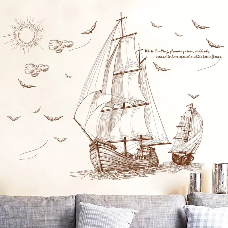 Generic Sailing Ship Deep Sea Classic Wall Decor - image 6