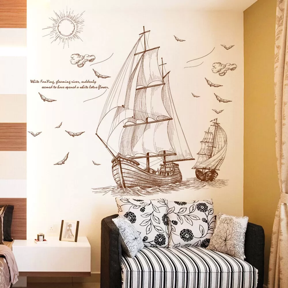 Generic Sailing Ship Deep Sea Classic Wall Decor - image 7