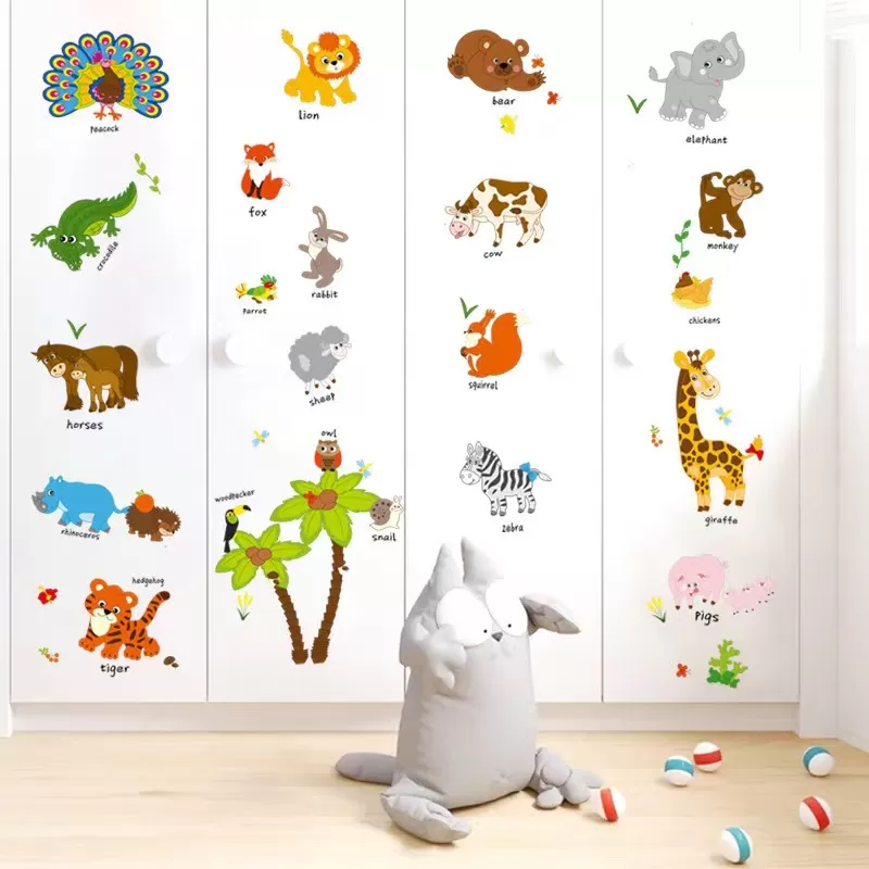 Generic Tree Bridge Cartoon Animal Wall Decal - image 4
