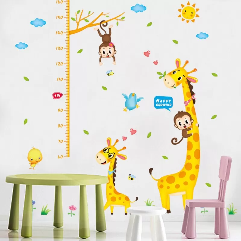 Generic Dual Giraffe Monkeys Height Measuring Chart - image 3
