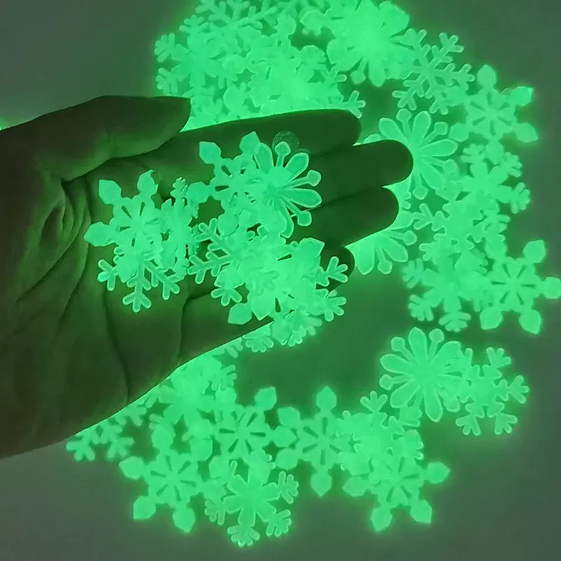 Generic Snowflakes Stickers Glow in Dark - image 2