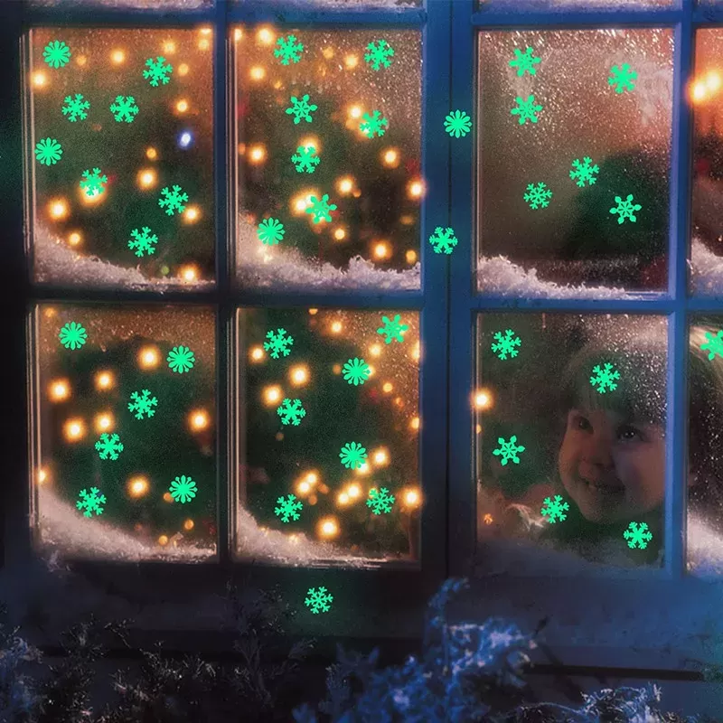 Generic Snowflakes Stickers Glow in Dark - image 8