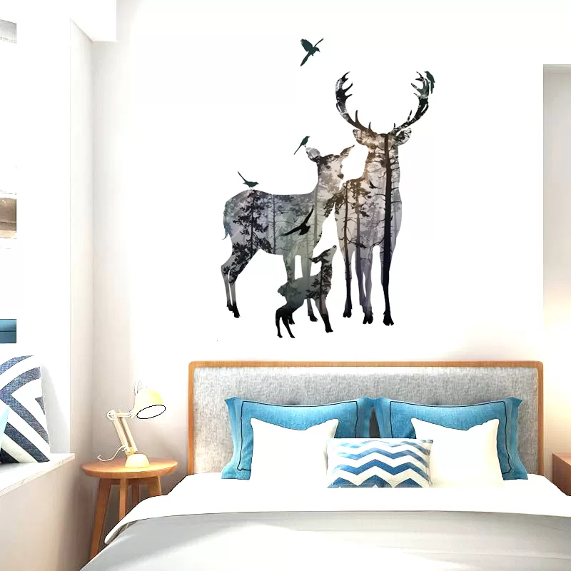 Generic Animal Tree Bridge Kids Room Decor Wall Stickers