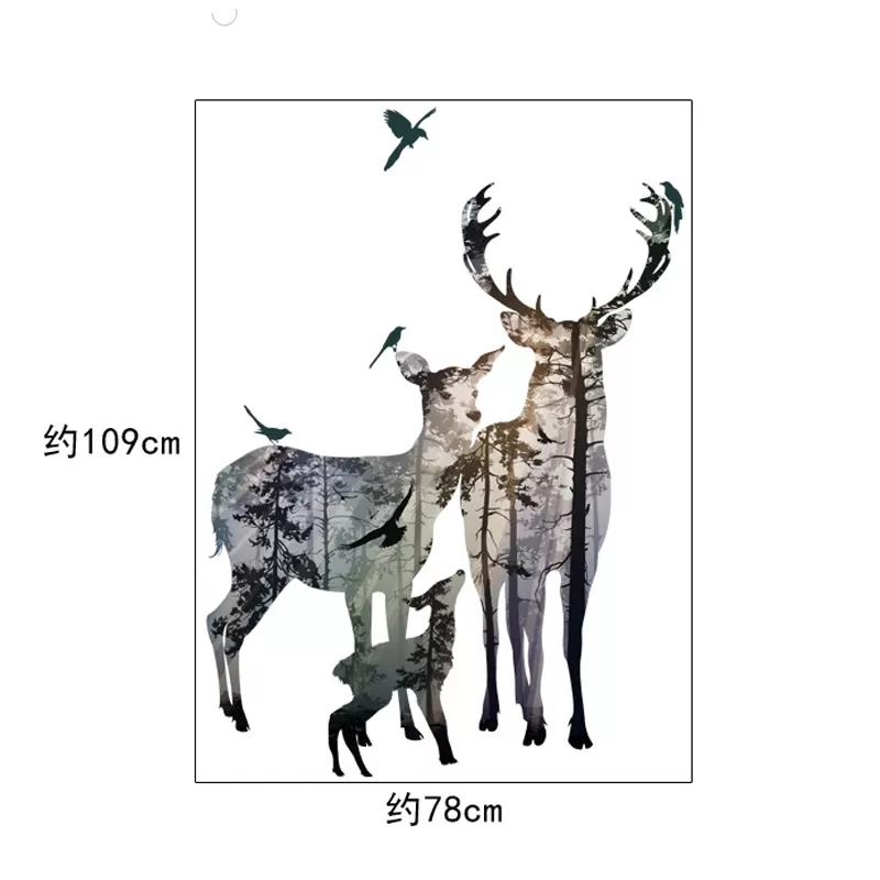 Generic Animal Tree Bridge Kids Room Decor Wall Stickers - image 2