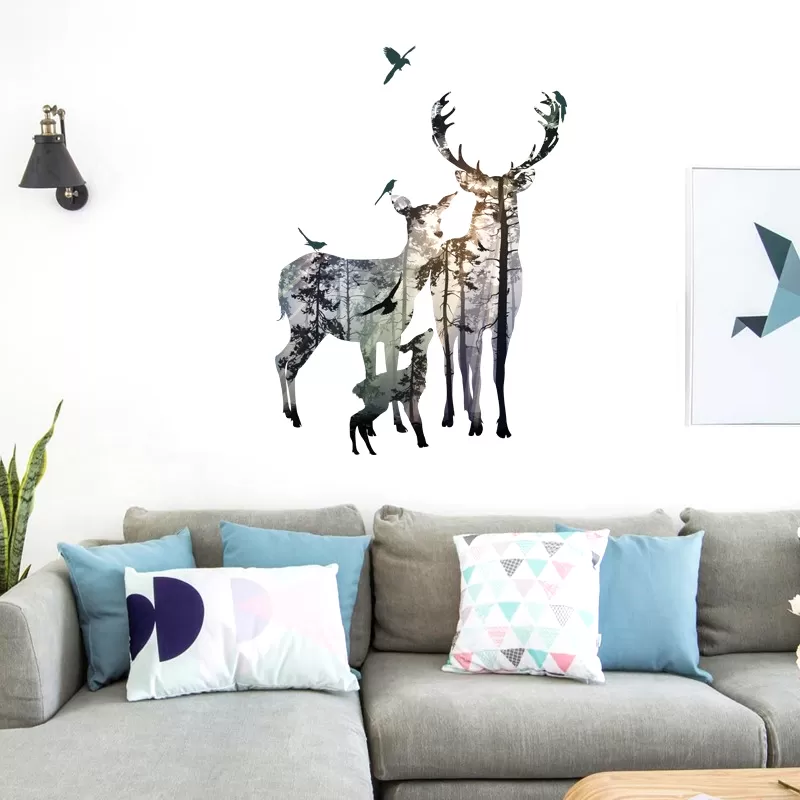 Generic Animal Tree Bridge Kids Room Decor Wall Stickers - image 3