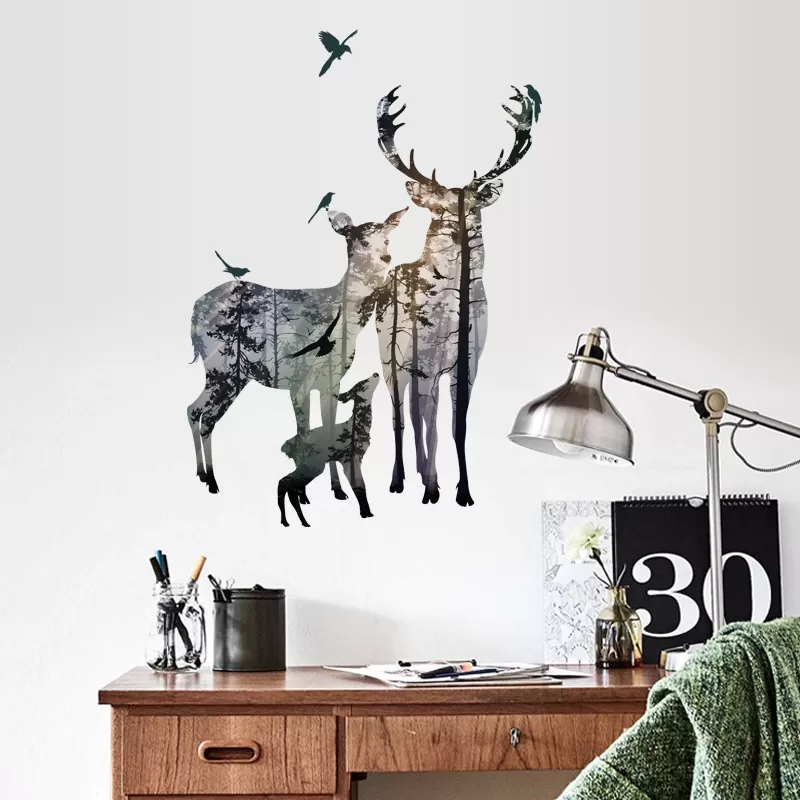 Generic Animal Tree Bridge Kids Room Decor Wall Stickers - image 6