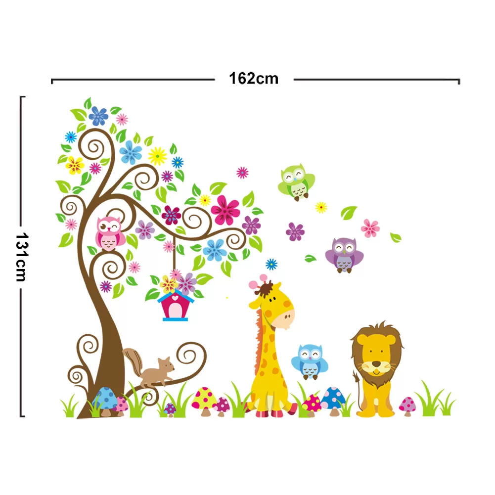 Lion Friends Giraffe Kids Wall Sticker - image 2