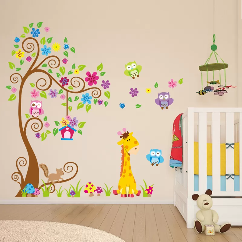 Lion Friends Giraffe Kids Wall Sticker - image 4