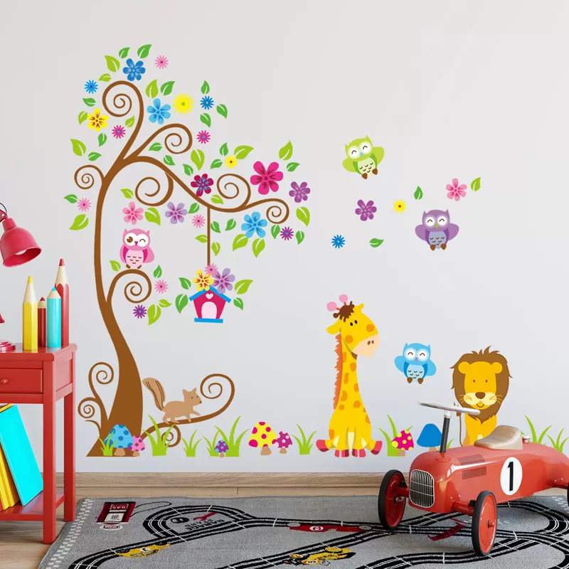 Lion Friends Giraffe Kids Wall Sticker - image 7