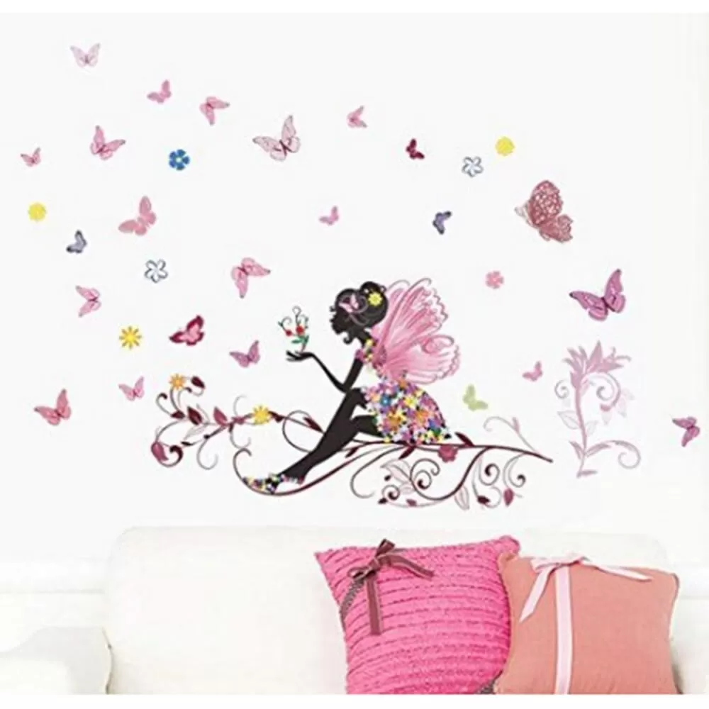 Generic Model 04 Colorful Flower Birdcage Wall Sticker