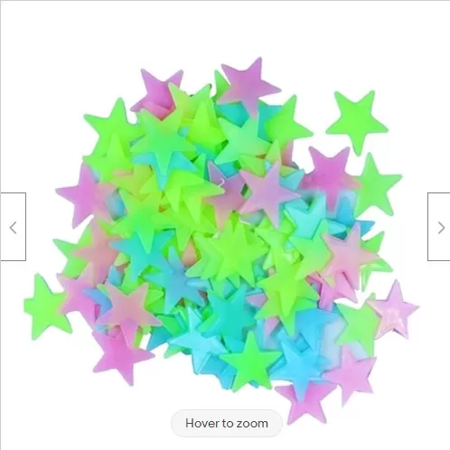 Radium Star Pieces Stickers Glow in Dark Toys