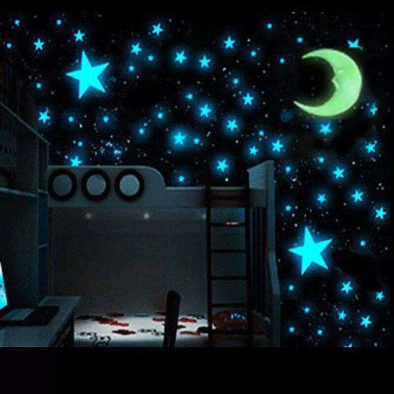 Radium Star Pieces Stickers Glow in Dark Toys - image 5