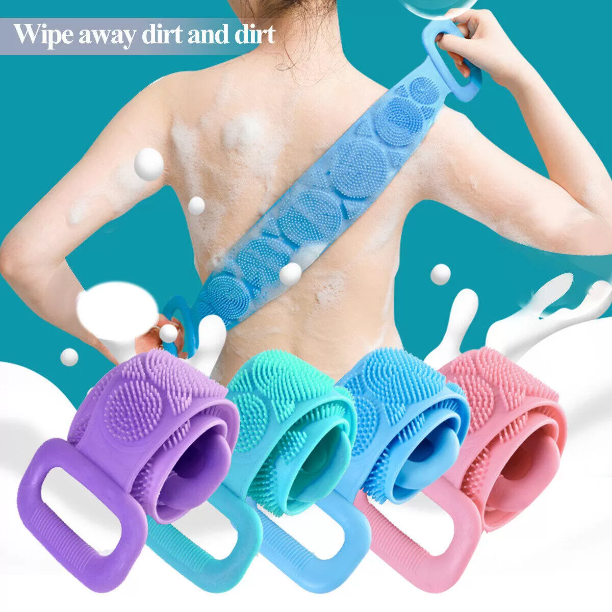 Generic Silicone Back Scrubber Bath Shower Massage - image 8