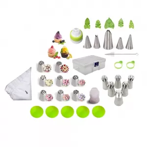 Generic 109 Pcs Cup Cake Decorating Tool Kit w/ Russian Nozzle