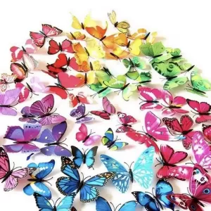 Generic 3D Butterfly Multi color