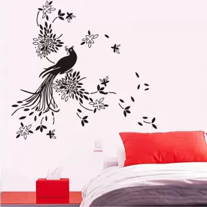 Phoenix Black Bird Love Nature Wall Decor