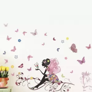 Generic Model 01 Colorful Flower Birdcage Wall Sticker Decals