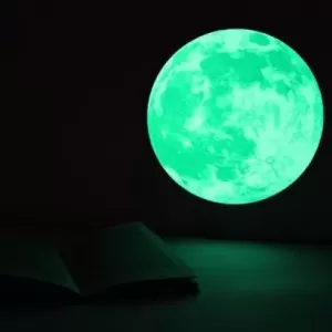 Generic Luminous Moon Wall Sticker Glow In Dark