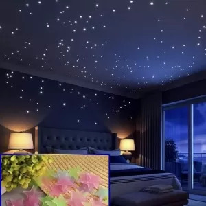 Radium Stickers Stars Glow in Dark 100 Pieces