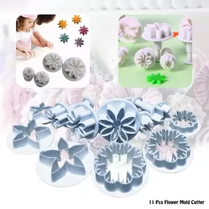 Generic 11Pcs Fondant Cake Cutter Sugar Craft Decorating