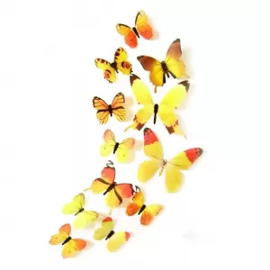 Generic 3D Butterfly Wall Art Multi Color