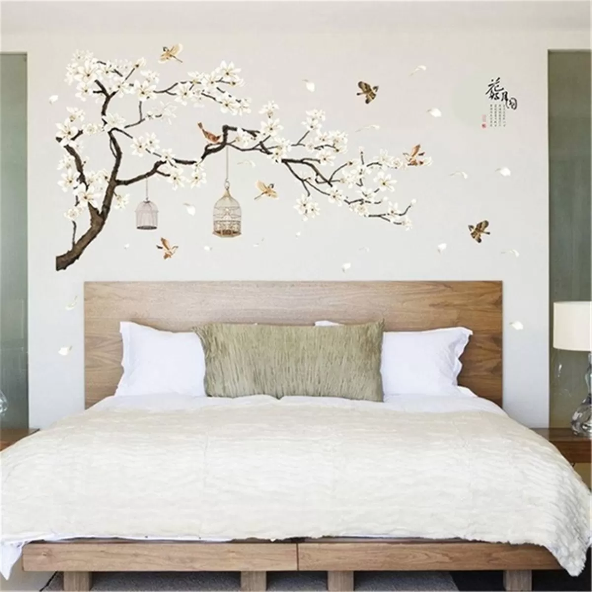 Generic Large Tree Wall Stickers Birds Flower Home Decor - image 5
