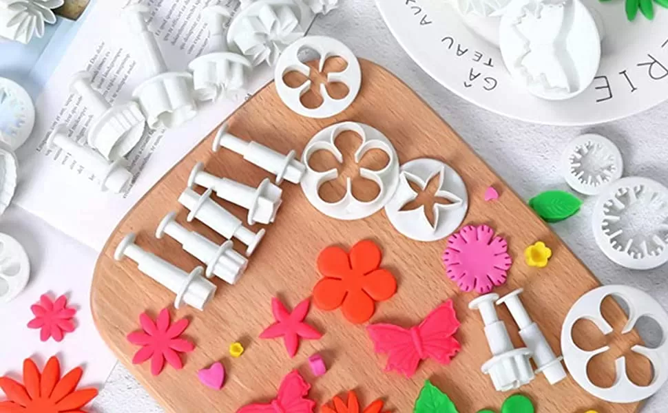 Generic 33 Pcs Fondant Cake Cookie Plunger Cutter Sugar Craft Tool - image 4