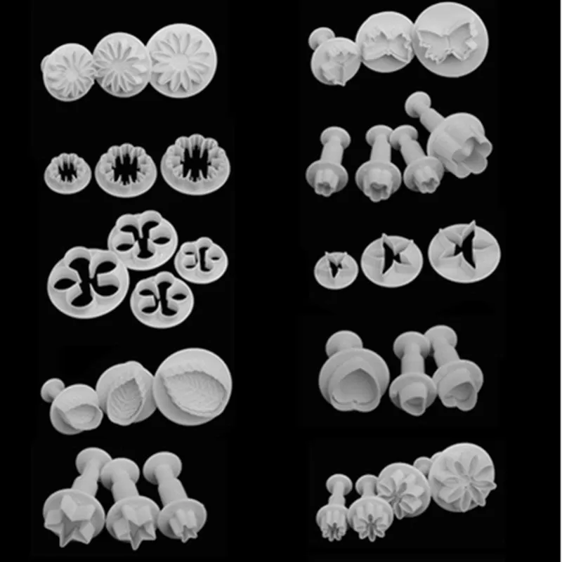 Generic 33 Pcs Fondant Cake Cookie Plunger Cutter Sugar Craft Tool - image 6