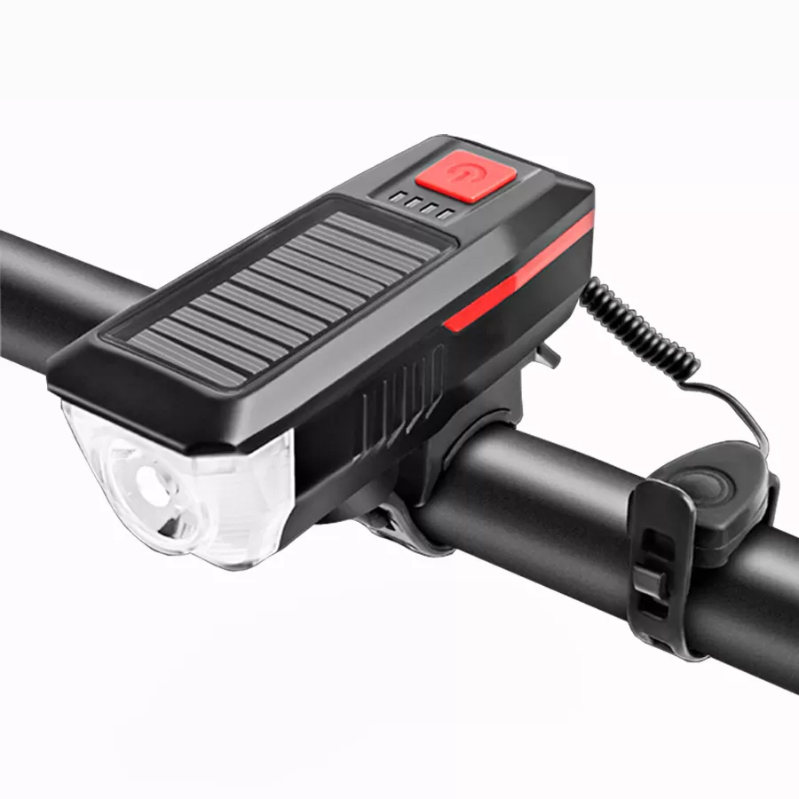 Generic Multifunction Solar Power Bicycle Light with Horn