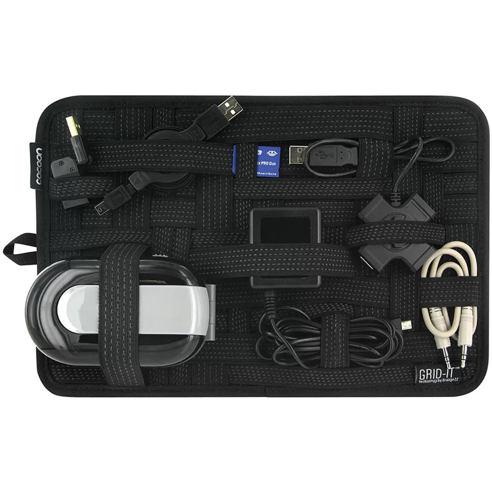 Generic Elastic Grid-IT Organiser 7 to 8" Tablets Black