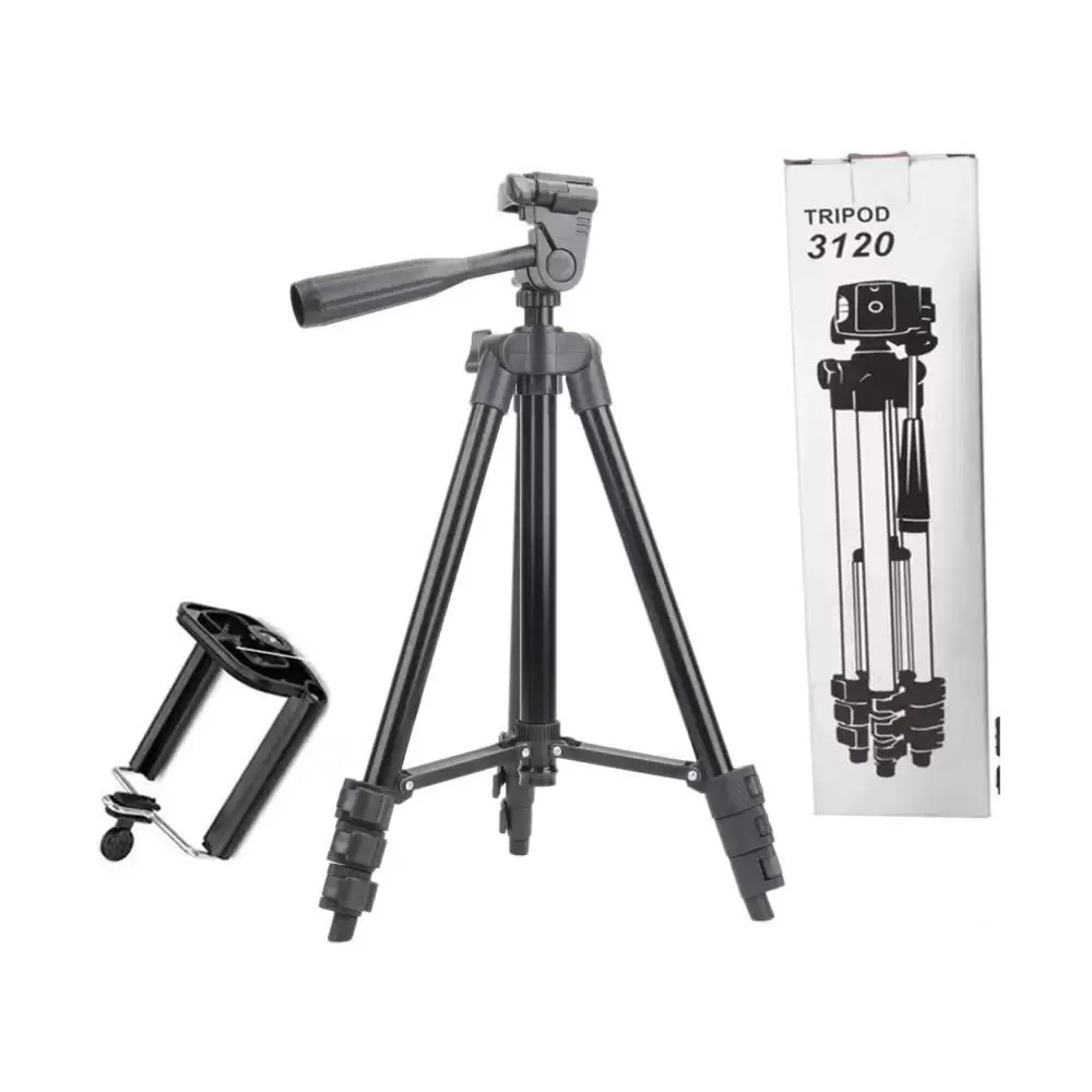Generic Tripod 3120 Portable Adjustable Mobile DSLR Stand - image 1