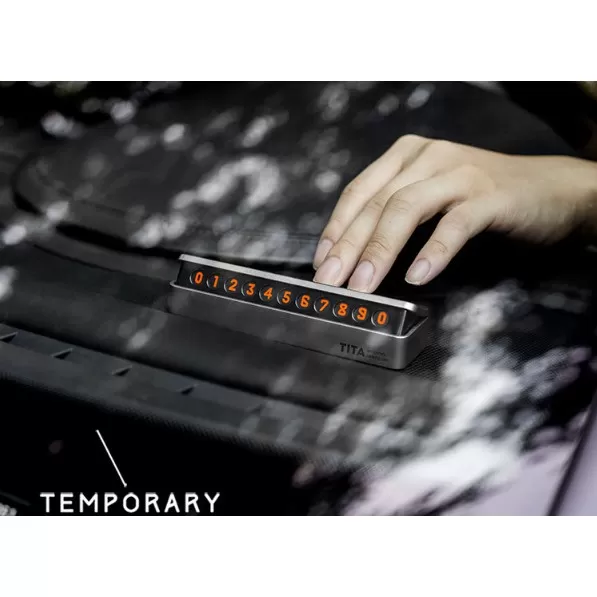 Generic Temporary Parking Card Phone Number Display - image 2