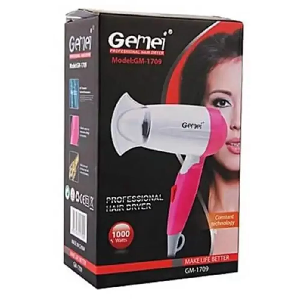 Gemei Gm-1709 Professional Hair Dryer 1200W