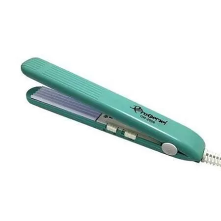 Gemei GM 2986 Mini Hair Straightener - Green