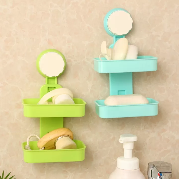 Generic Double Layer Soap Box Light Blue - image 2