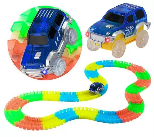 Magic Track Car Tracks Bend & Glow - image 2