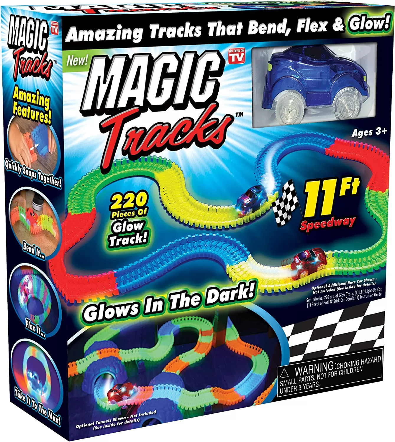 Magic Track Car Tracks Bend & Glow - image 4