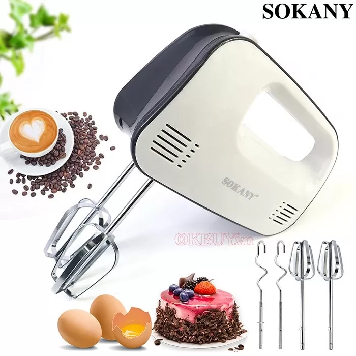 Sokany 7 Speed Hand Beater Egg Mixer 180W - image 2