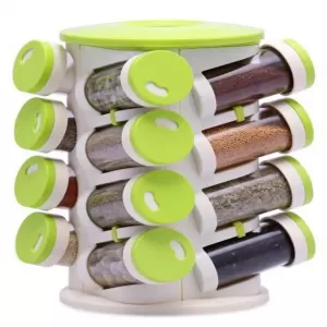 Generic 16 In 1 Rotating Spice Rack Green